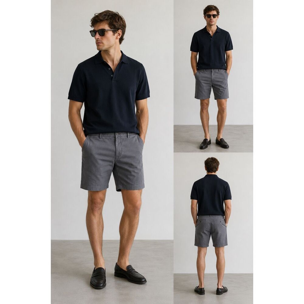 Everlane Men's The 9" Slim Fit Performance Shorts size 31 gray